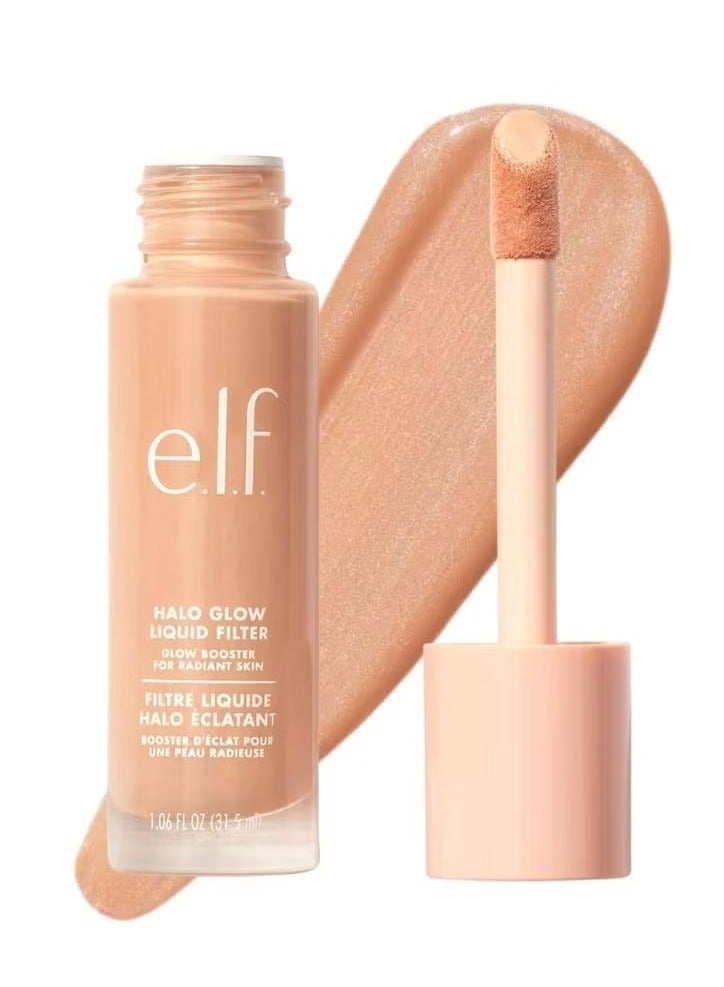 elf e.l.f. Halo Glow Liquid Filter Complexion Booster – Shade 3 Light/Medium, 31.5ml | Illuminating Hydrating Liquid Makeup with Hyaluronic Acid, Radiant Soft-Focus Glow, Vegan & Cruelty-Free - Image 1